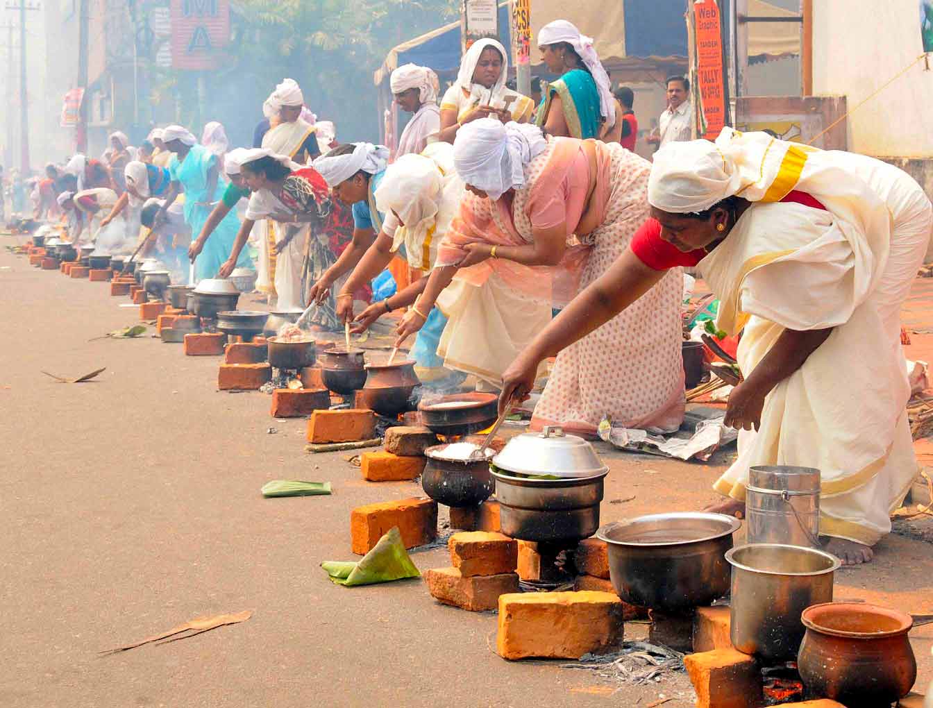 l&rsquo;Attukal Pongal, le festival des moissons de Trivandrum