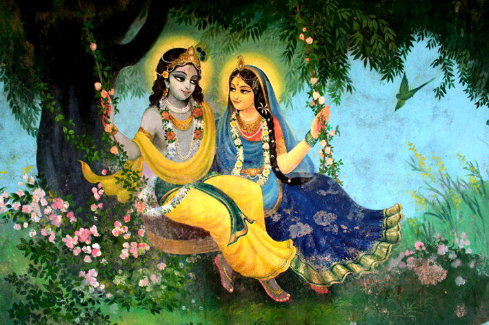 Radhakrishna Symbole De L Amour Divin Magik India